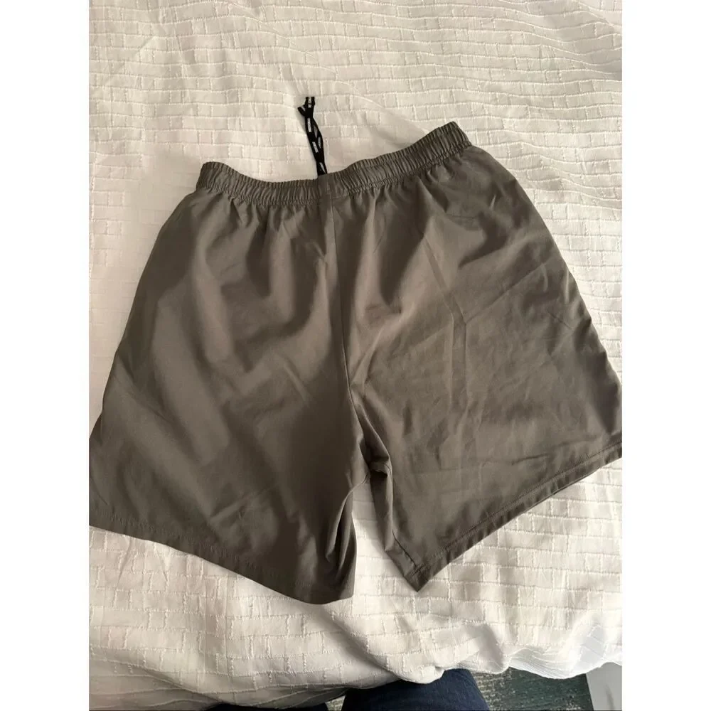 Gymshark Taupe Gray Training Shorts Athletic Performance Gym Activewear SZ M